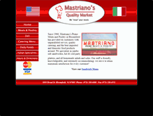 Tablet Screenshot of mastrianos.com